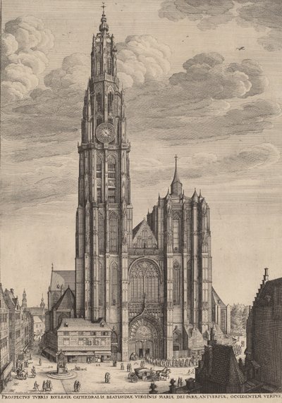 Cattedrale di Anversa da Wenceslaus Hollar
