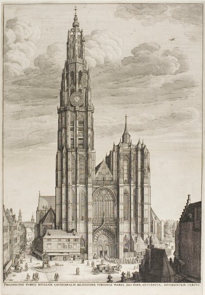 Cattedrale di Anversa da Wenceslaus Hollar