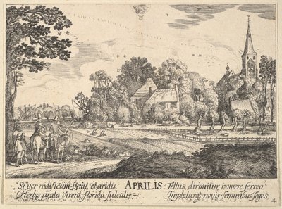 Aprile da Wenceslaus Hollar