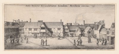 Arundel House dal sud, 1646 da Wenceslaus Hollar