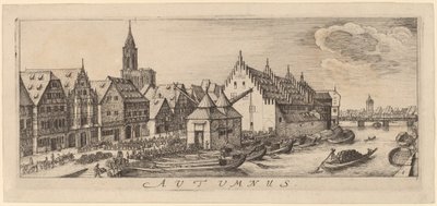 Autunno: Il mercato del vino da Wenceslaus Hollar