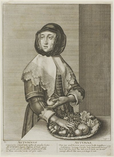 Autunno, da Le quattro stagioni da Wenceslaus Hollar