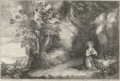 Maria Maddalena penitente da Wenceslaus Hollar