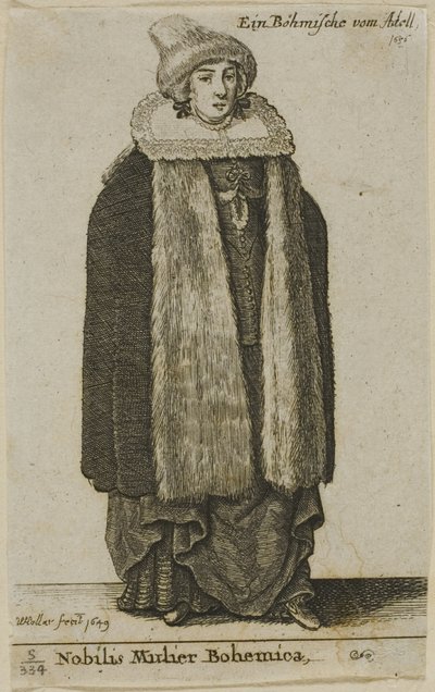 Nobile boema da Wenceslaus Hollar