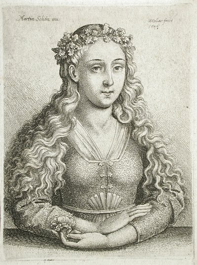 Busto di donna da Wenceslaus Hollar