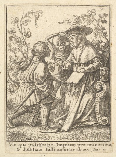 Cardinale, dalla Danza della Morte, 1651 da Wenceslaus Hollar