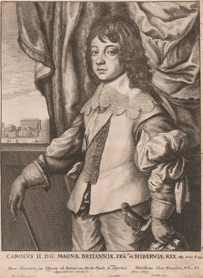 Carlo II. D.G: Re di Gran Bretagna, Francia e Irlanda ecc. da Wenceslaus Hollar