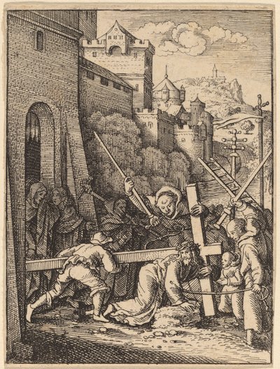 Portare la croce da Wenceslaus Hollar