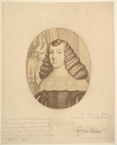 Caterina, Principessa del Portogallo da Wenceslaus Hollar