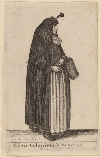 Ciuis Coloniesis Vxor da Wenceslaus Hollar
