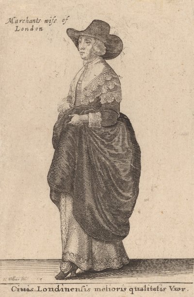 Ciuis Londinensis Melioris Qualitatis Vxor da Wenceslaus Hollar