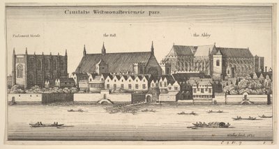 Ciuitatis Westmonasteriensis pars Westminster dal fiume da Wenceslaus Hollar