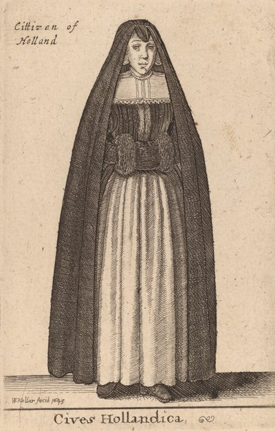Cives Hollandica, 1643 da Wenceslaus Hollar