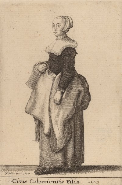 Civis Coloniensis Filia, 1643 da Wenceslaus Hollar