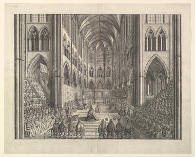 Processione di incoronazione di Carlo II, 1662 da Wenceslaus Hollar