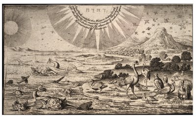Creazione di uccelli e pesci da Wenceslaus Hollar