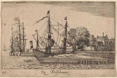 Delfshaven da Wenceslaus Hollar