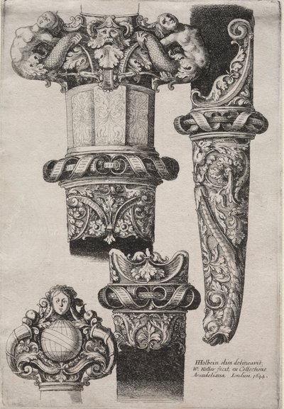 Progetto per pugnali da Wenceslaus Hollar