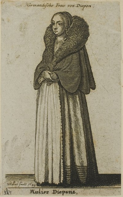 Donna di Dieppe da Wenceslaus Hollar