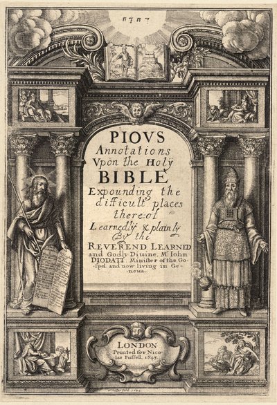 Diodati. Annotazioni pie da Wenceslaus Hollar