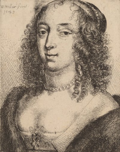 Duchessa di Lennox, 1645 da Wenceslaus Hollar