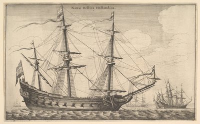 Nave da guerra olandese, 1647 da Wenceslaus Hollar