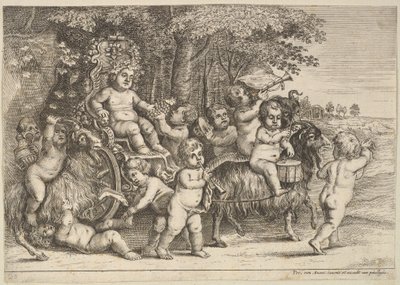 Undici ragazzi e tre capre da Wenceslaus Hollar