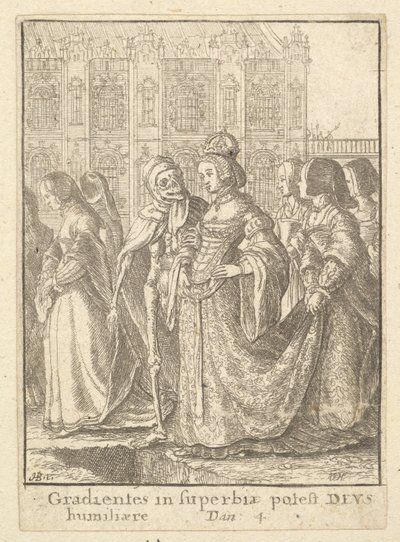 Imperatrice, dalla Danza della Morte, 1651 da Wenceslaus Hollar