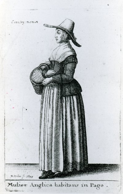 Donna di campagna inglese da Wenceslaus Hollar