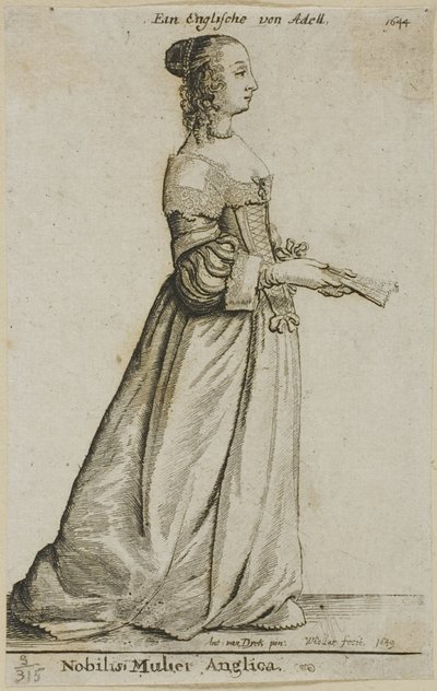 Nobildonna Inglese da Wenceslaus Hollar