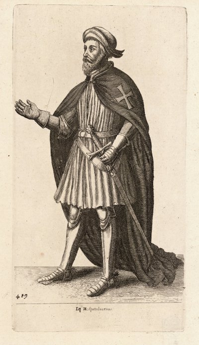 Eq. Hospitaliarius da Wenceslaus Hollar