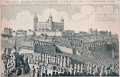 Esecuzione del conte di Strafford, c1641, 1903 da Wenceslaus Hollar