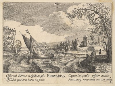 Febbraio, 1628-29 da Wenceslaus Hollar