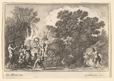 Cinque satiri e due ninfe da Wenceslaus Hollar