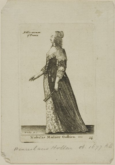 Nobildonna francese da Wenceslaus Hollar