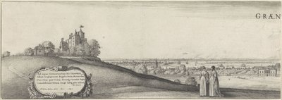 Veduta di Greenwich (piatto sinistro) da Wenceslaus Hollar