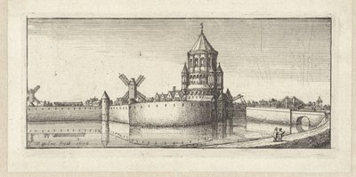 Veduta della Porta Piccola di Haarlem da Wenceslaus Hollar