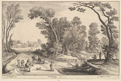 Andare al mercato, 1652 da Wenceslaus Hollar