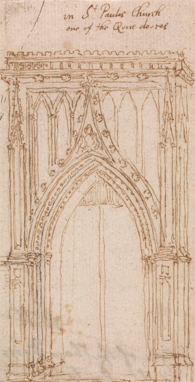 Nella Chiesa di San Paolo, Una delle Porte del Coro da Wenceslaus Hollar