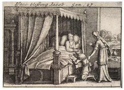 Isacco benedice Giacobbe da Wenceslaus Hollar