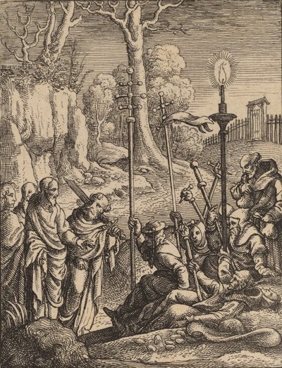 Gesù che Confronta i Suoi Detrattori da Wenceslaus Hollar