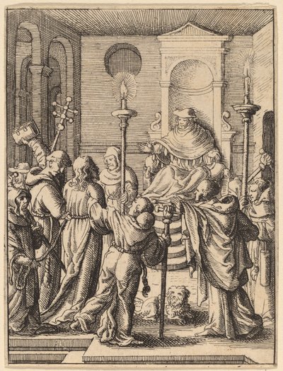 Gesù davanti ad Anna da Wenceslaus Hollar