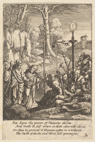 Gesù che affronta i suoi detrattori, 1625-77 da Wenceslaus Hollar