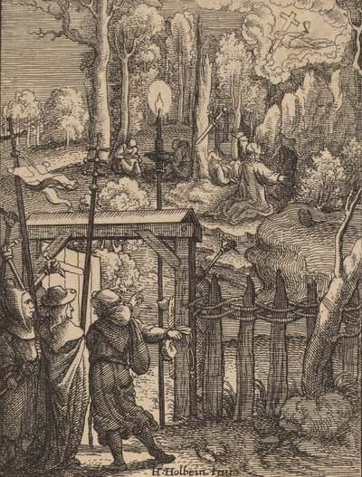 Gesù sul Monte degli Ulivi da Wenceslaus Hollar