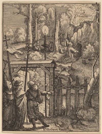Gesù sul Monte degli Ulivi da Wenceslaus Hollar