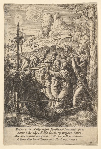 Gesù preso, 1625-77 da Wenceslaus Hollar