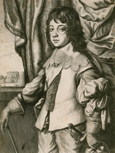 Re Carlo II da bambino da Wenceslaus Hollar