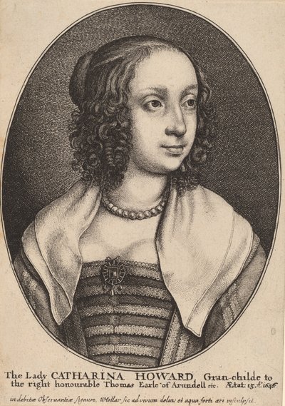 Lady Catherine Howard da Wenceslaus Hollar