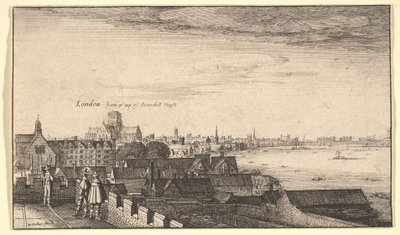 Londra da Arundel House da Wenceslaus Hollar