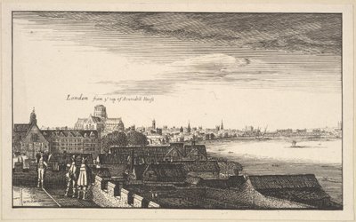 Londra da Arundel House, copia, XVII secolo da Wenceslaus Hollar